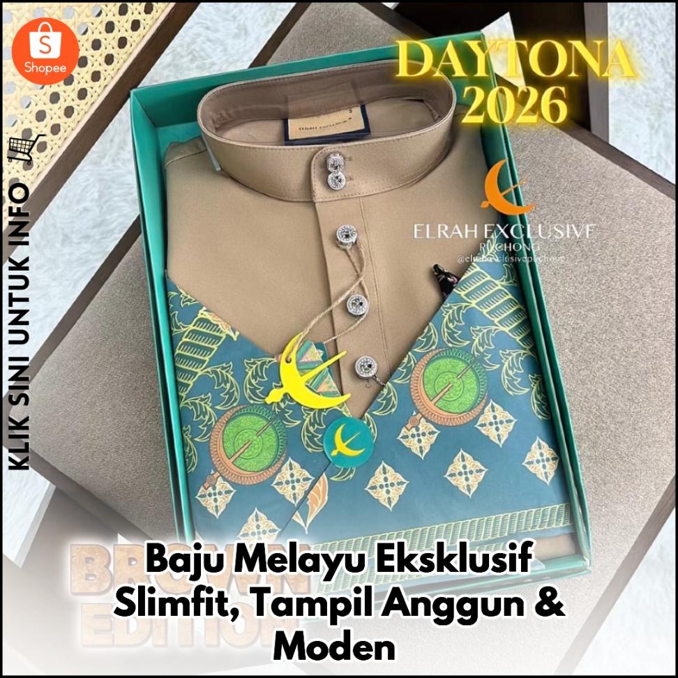 Baju Melayu Eksklusif Slimfit, Tampil Anggun & Moden