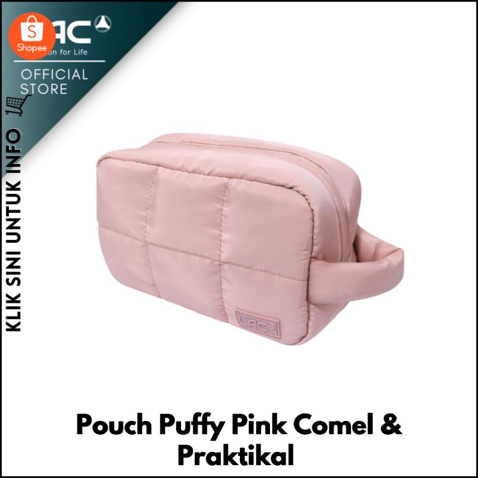 Pouch Puffy Pink Comel & Praktikal