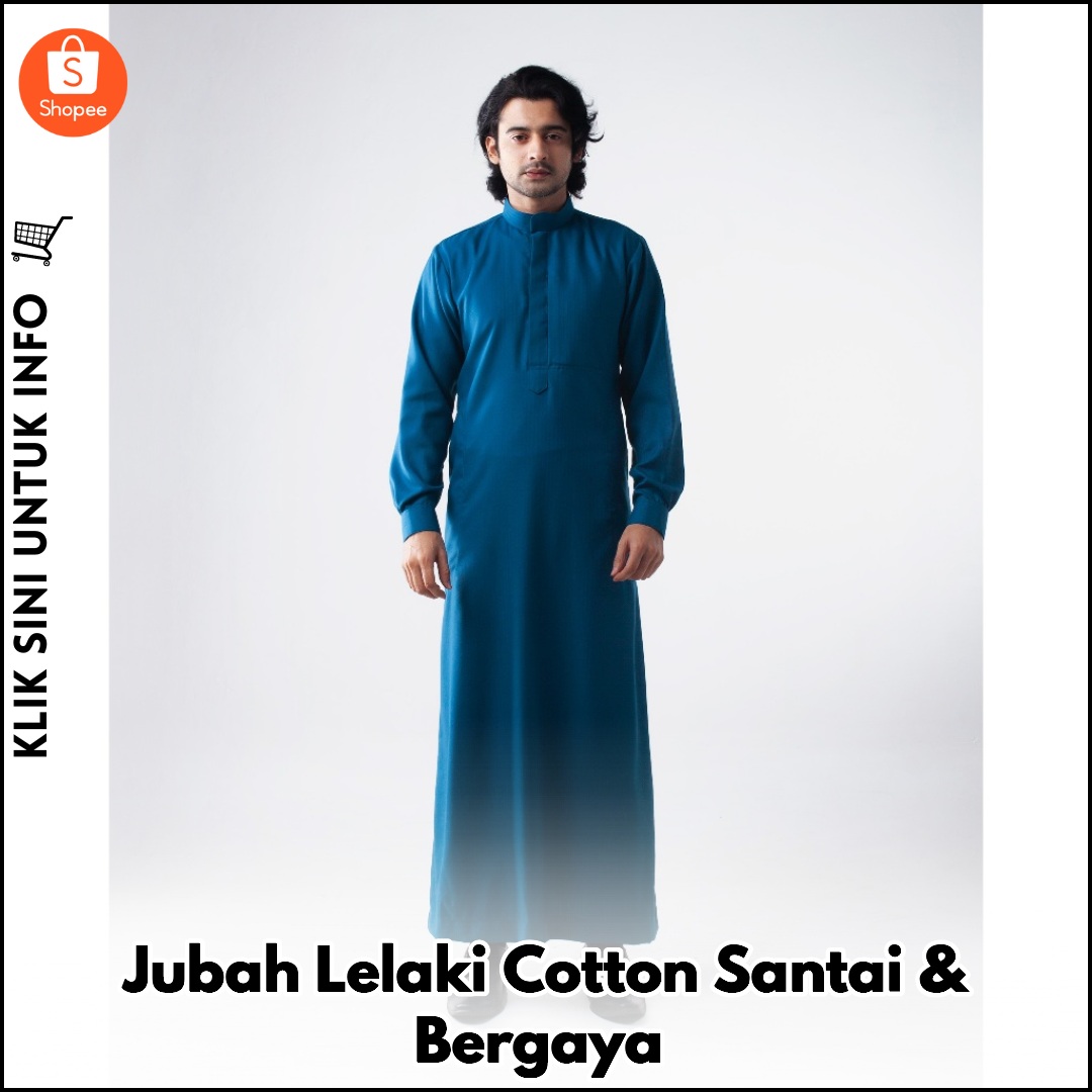 Jubah Lelaki Cotton Santai & Bergaya