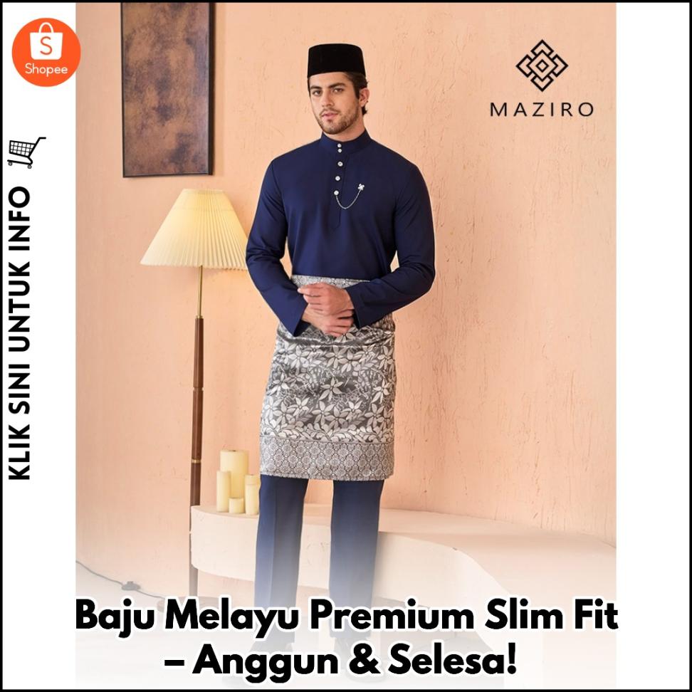 Baju Melayu Premium Slim Fit – Anggun & Selesa!
