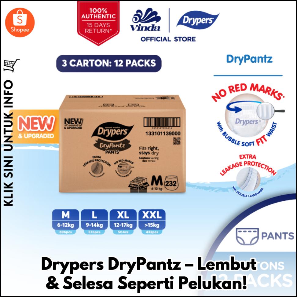 Drypers DryPantz – Lembut & Selesa Seperti Pelukan!