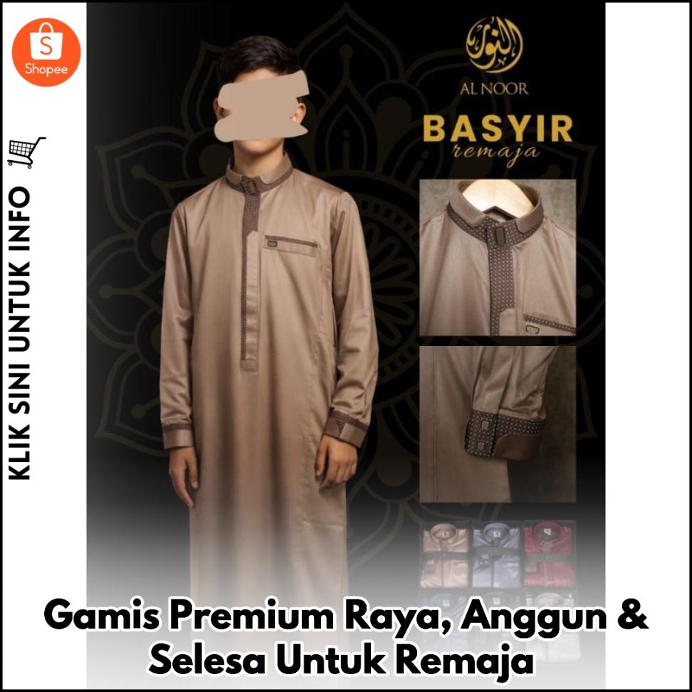 Gamis Premium Raya, Anggun & Selesa Untuk Remaja