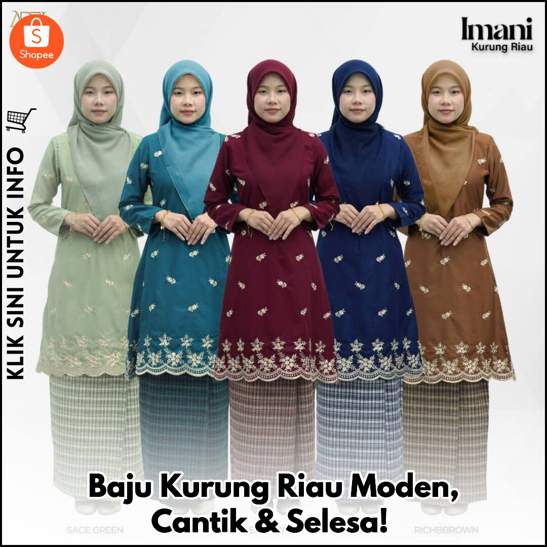 Baju Kurung Riau Moden, Cantik & Selesa!