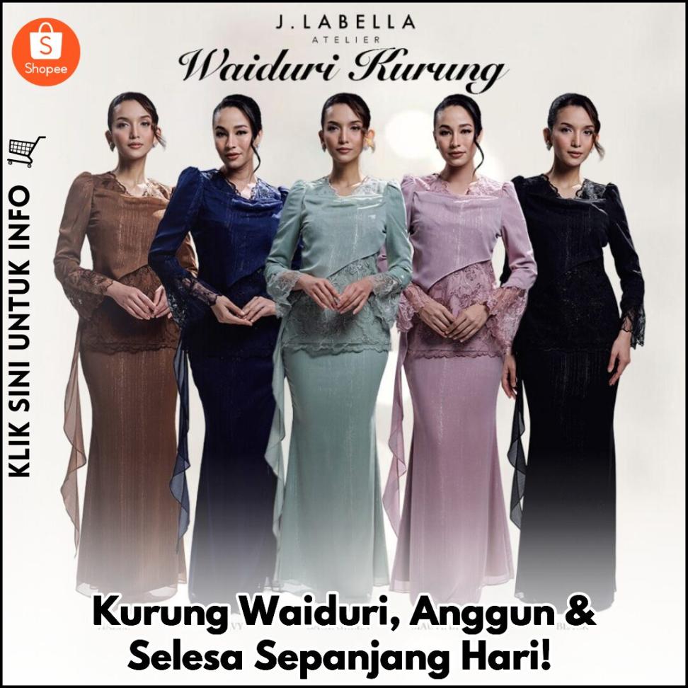 Kurung Waiduri, Anggun & Selesa Sepanjang Hari!
