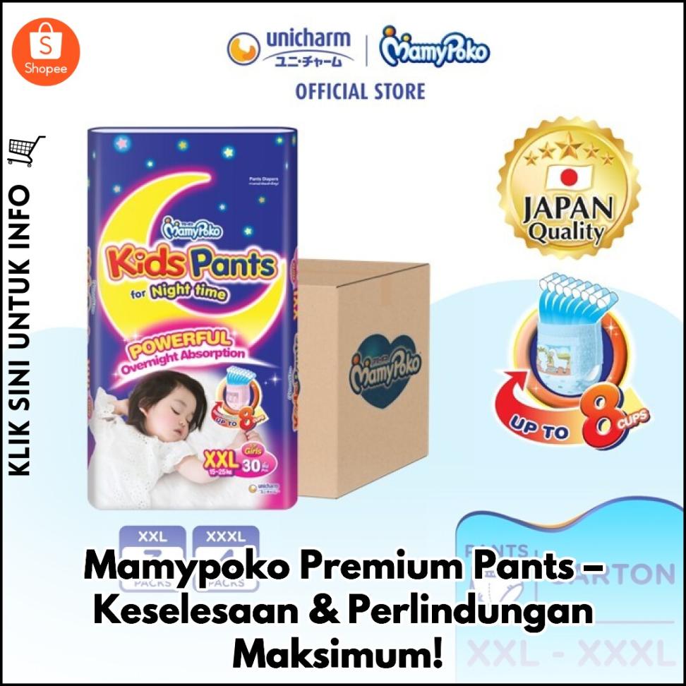 Mamypoko Premium Pants – Keselesaan & Perlindungan Maksimum!