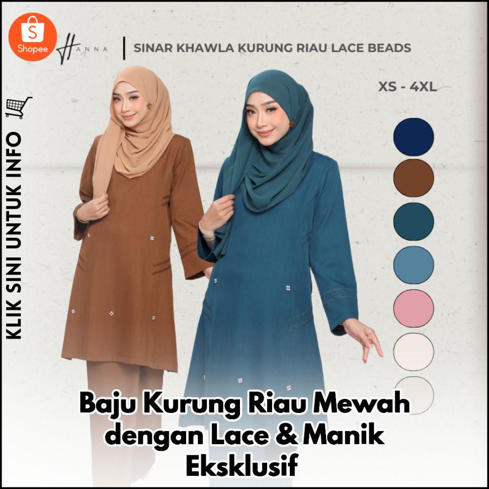 Baju Kurung Riau Bertatah Lace & Manik Eksklusif