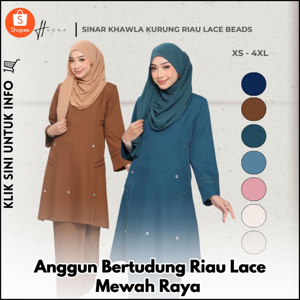 Anggun Bertudung Riau Lace Mewah Raya