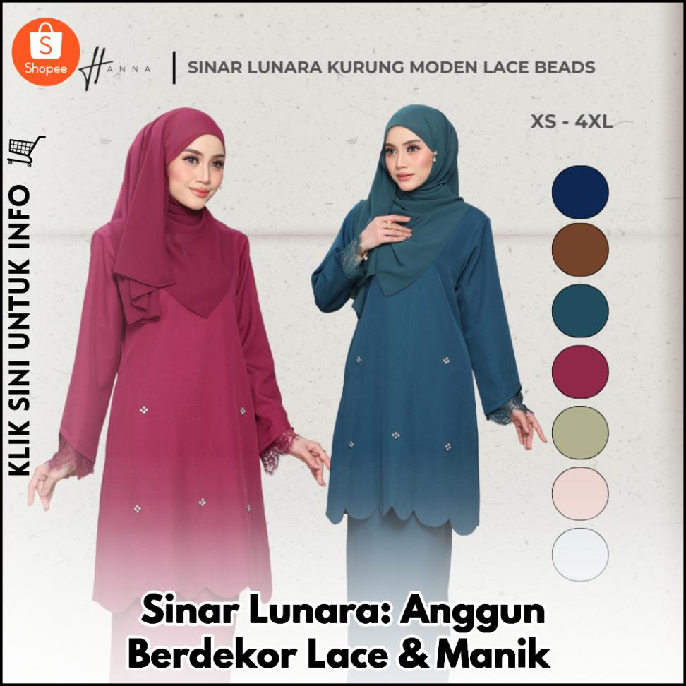 Anggun Bertudung Sinar Lunara, Mewah di Hari Raya!