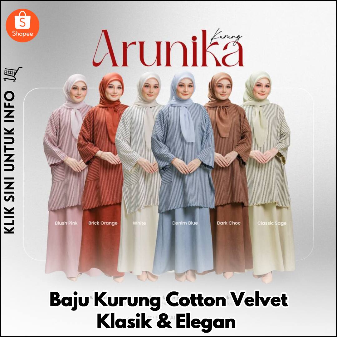 Baju Kurung Cotton Velvet Klasik & Elegan
