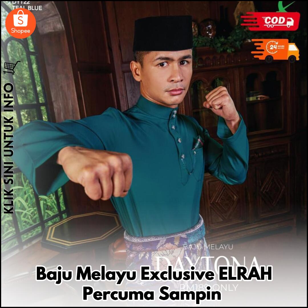 Baju Melayu Exclusive ELRAH Percuma Sampin
