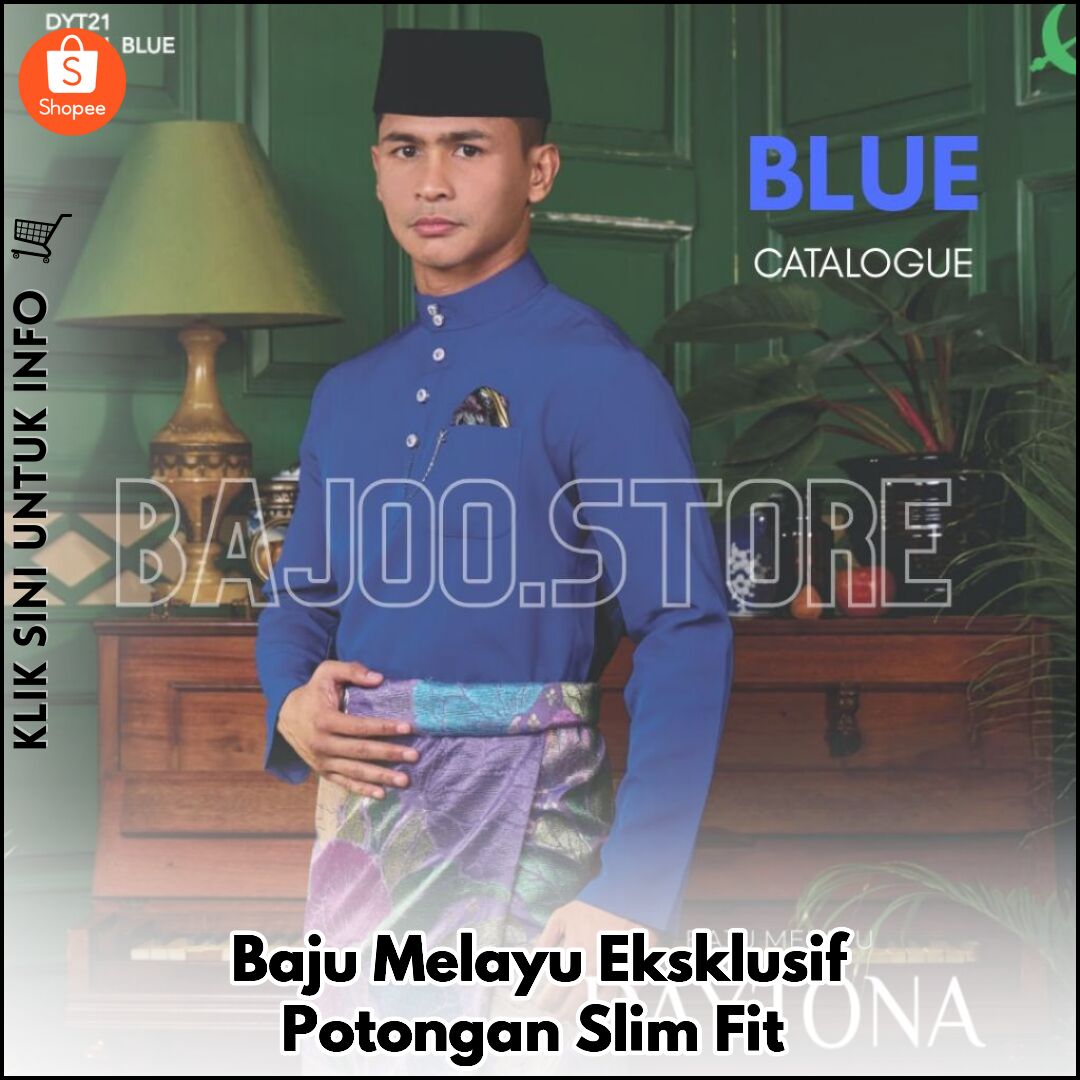 Baju Melayu Eksklusif Potongan Slim Fit