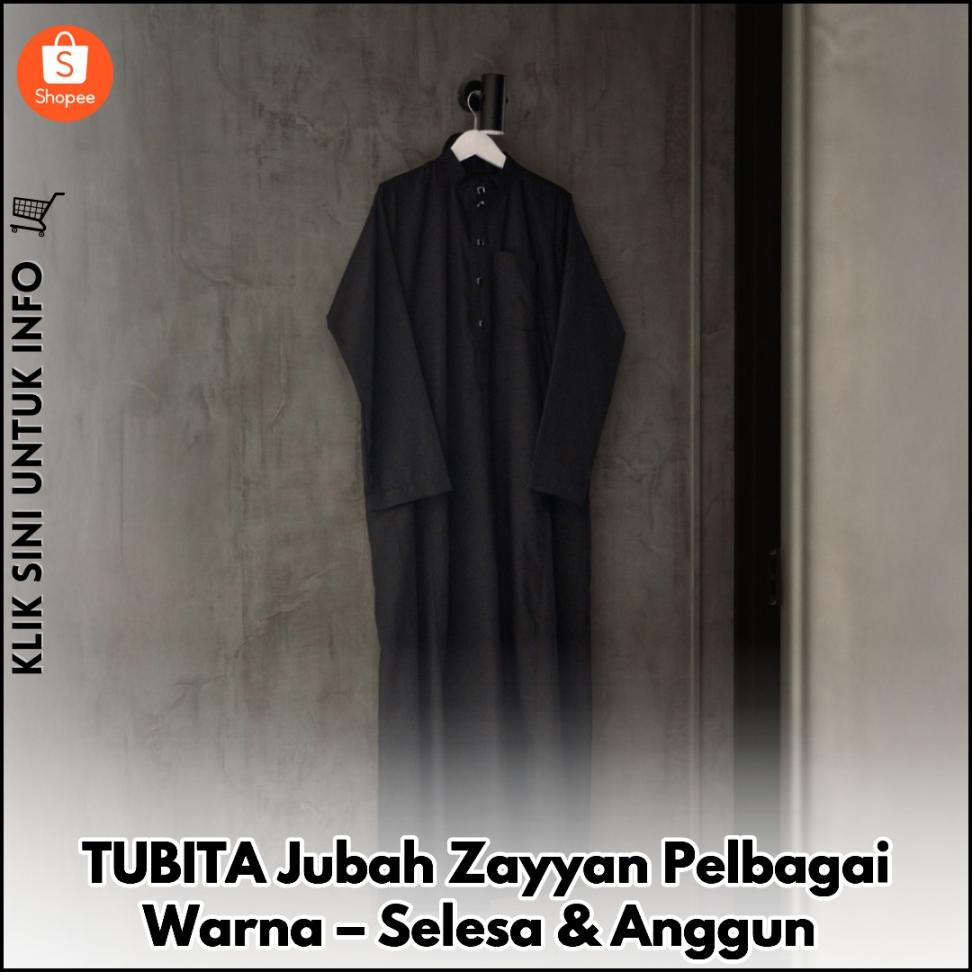 TUBITA Jubah Zayyan Pelbagai Warna – Selesa & Anggun