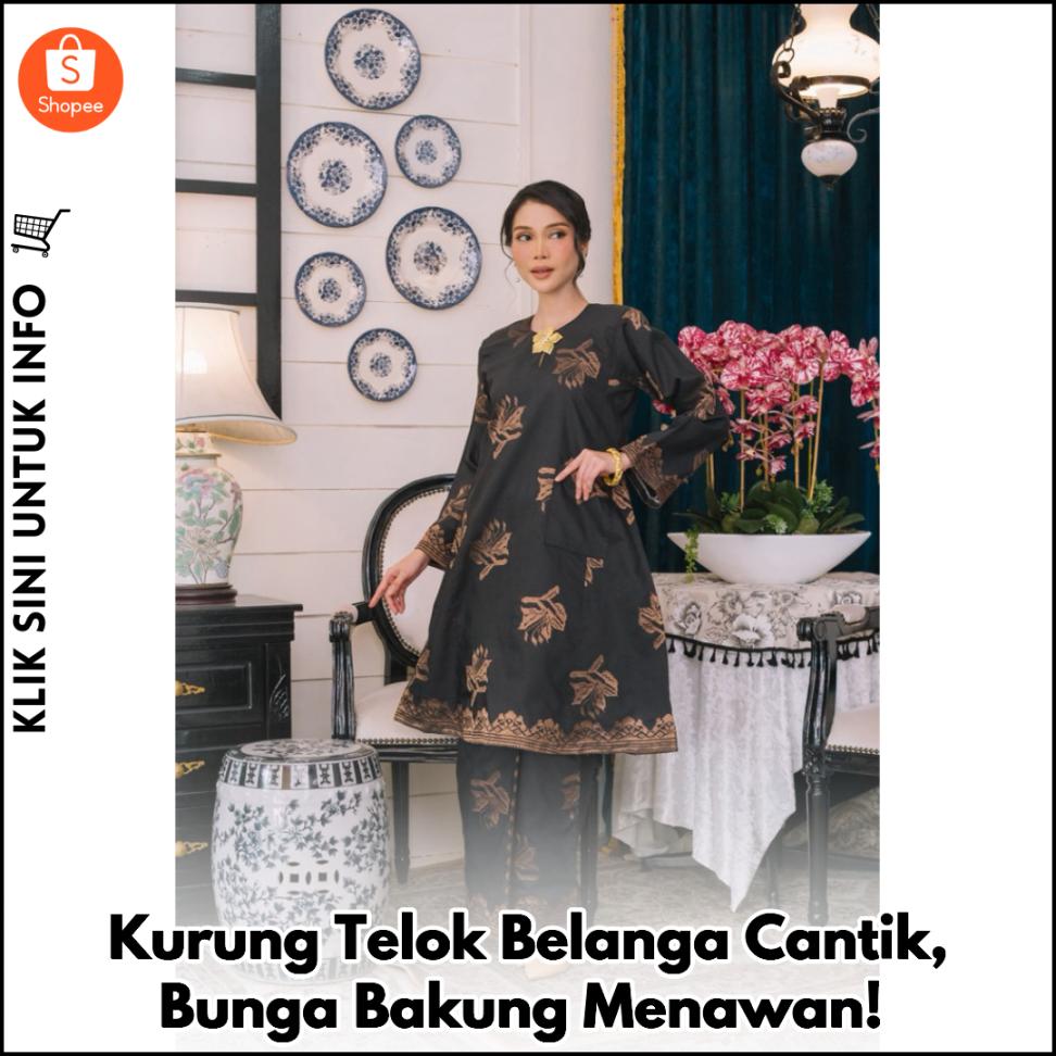 Kurung Telok Belanga Cantik, Bunga Bakung Menawan!