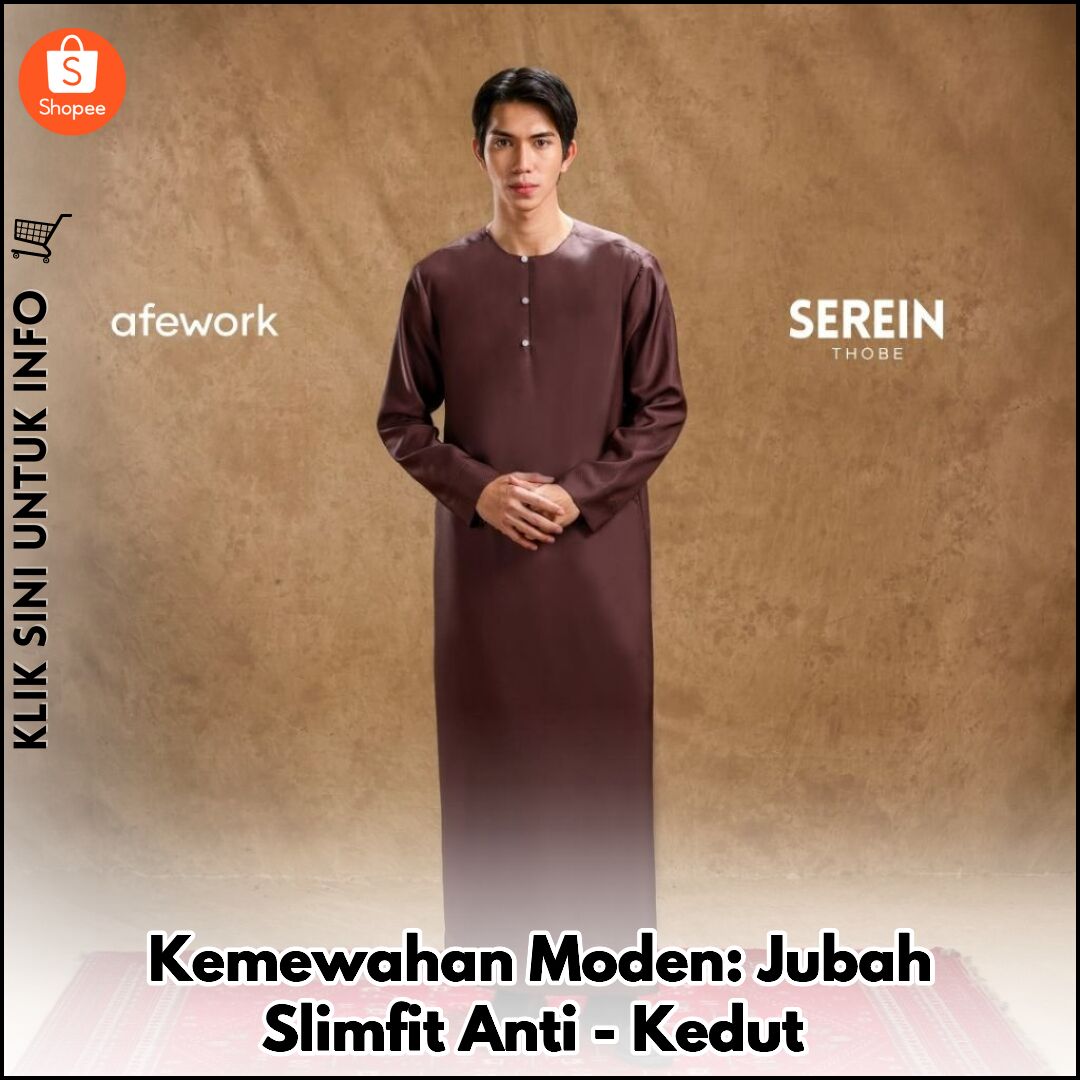 Kemewahan Moden: Jubah Slimfit Anti-Kedut