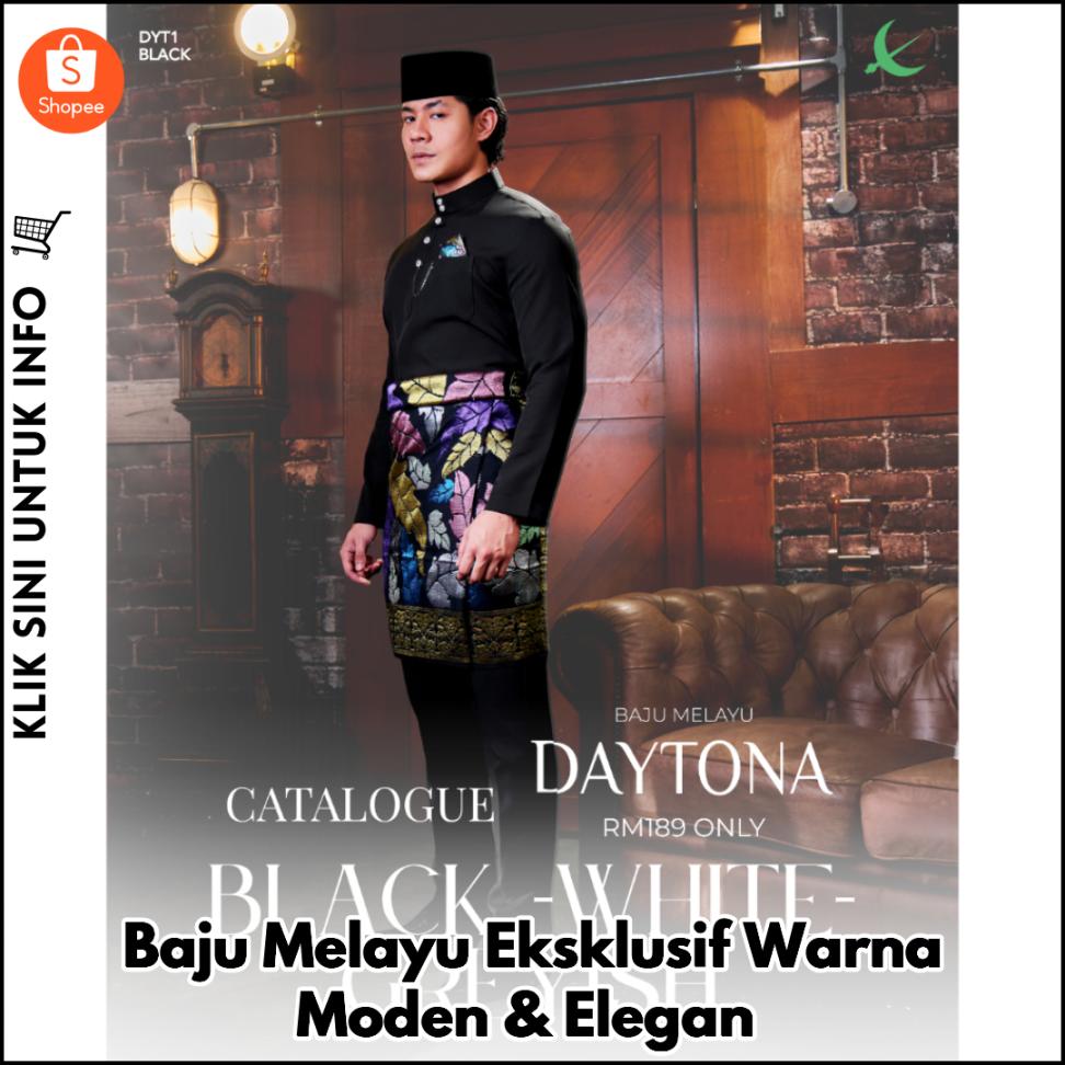 Baju Melayu Eksklusif Warna Moden & Elegan