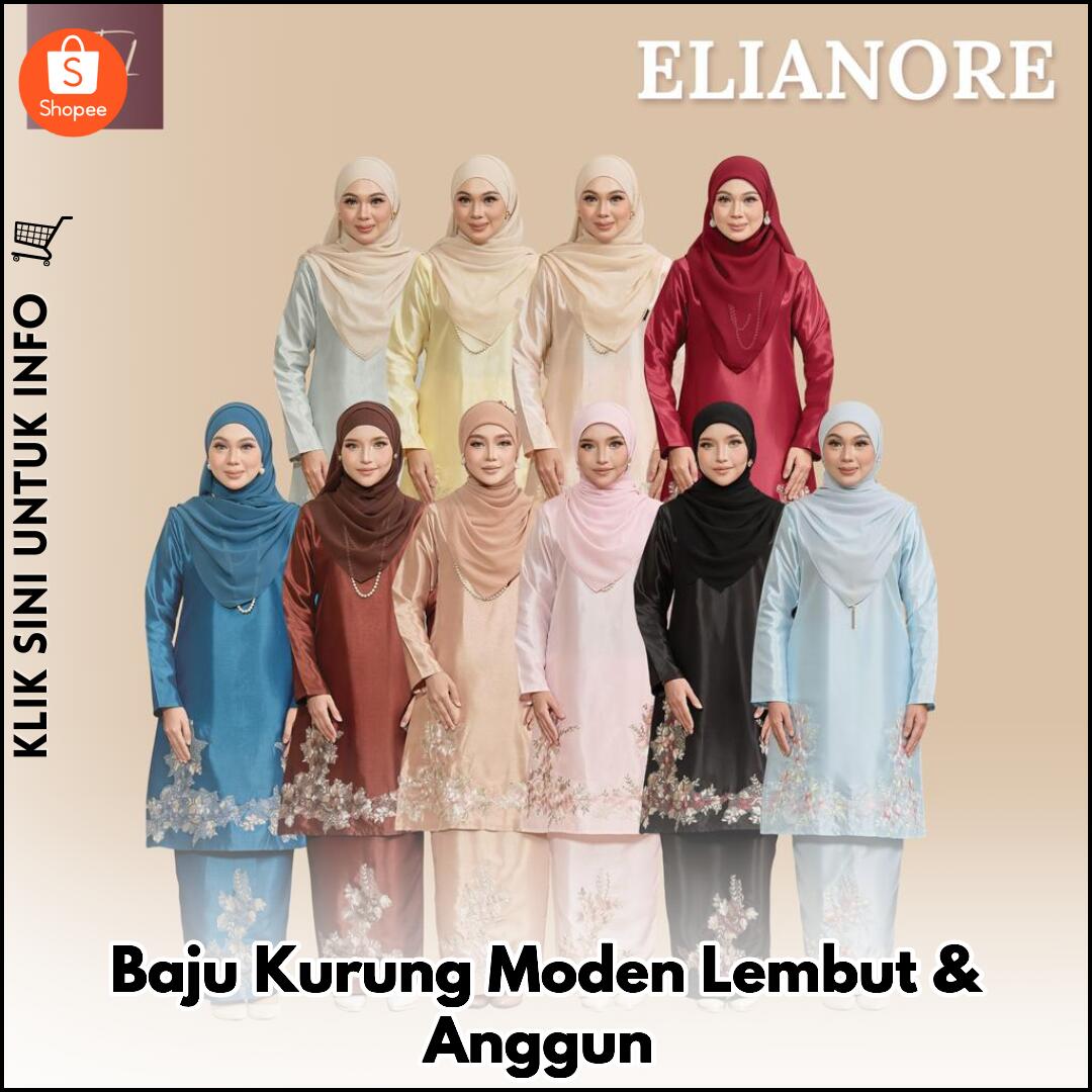 Baju Kurung Moden Lembut & Anggun