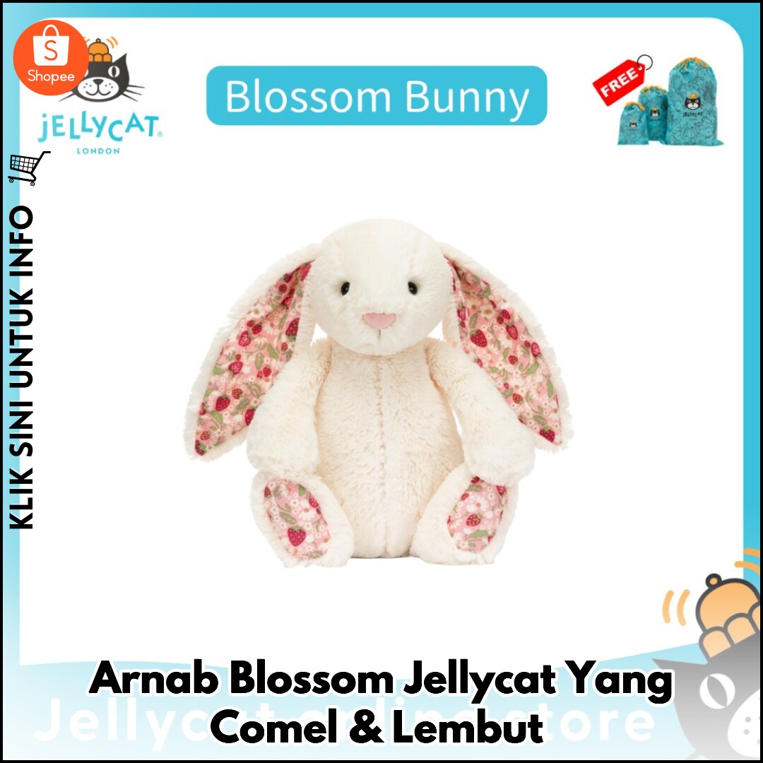 Arnab Blossom Jellycat Yang Comel & Lembut