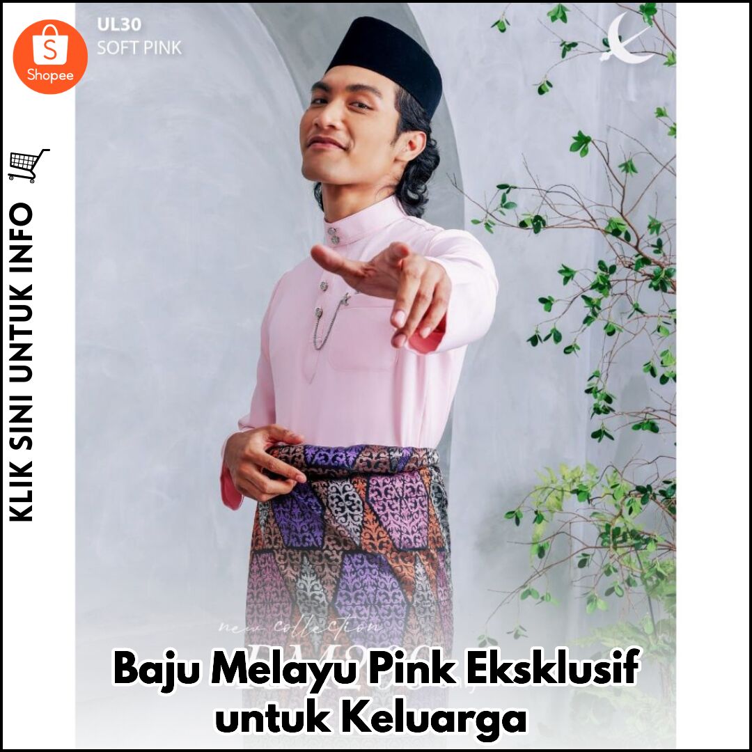 Baju Melayu Pink Eksklusif untuk Keluarga