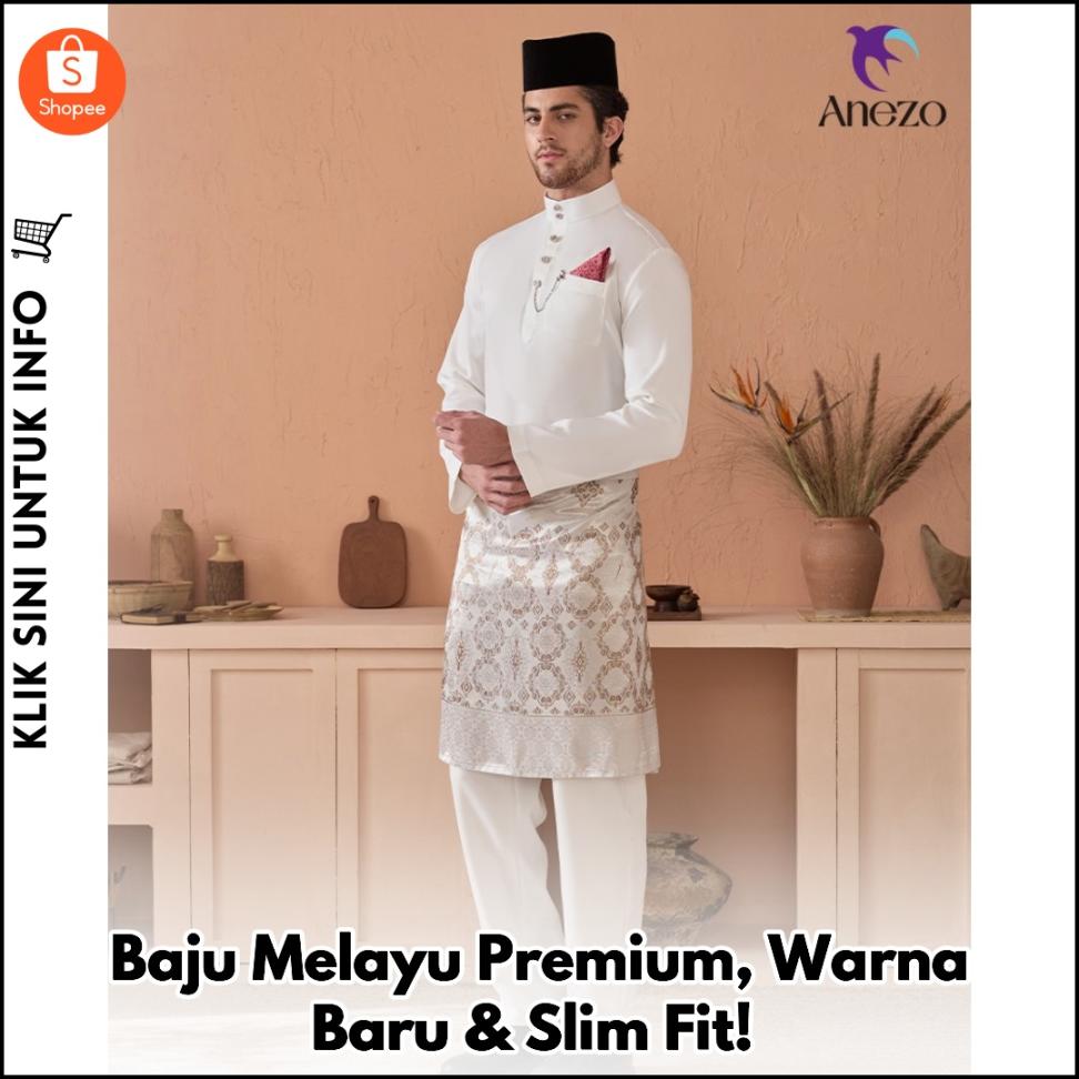 Baju Melayu Premium, Warna Baru & Slim Fit!