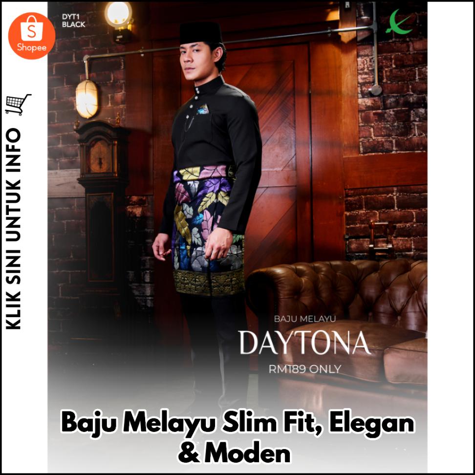 Baju Melayu Slim Fit, Elegan & Moden