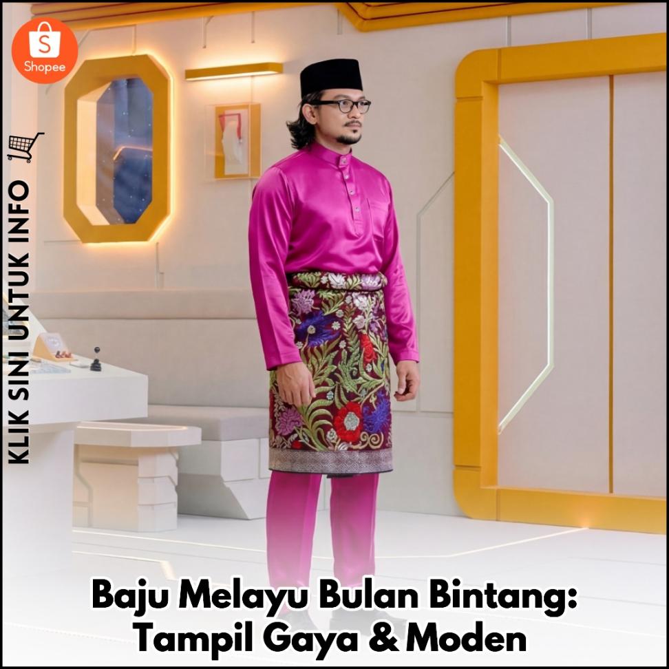 Baju Melayu Bulan Bintang: Tampil Gaya & Moden