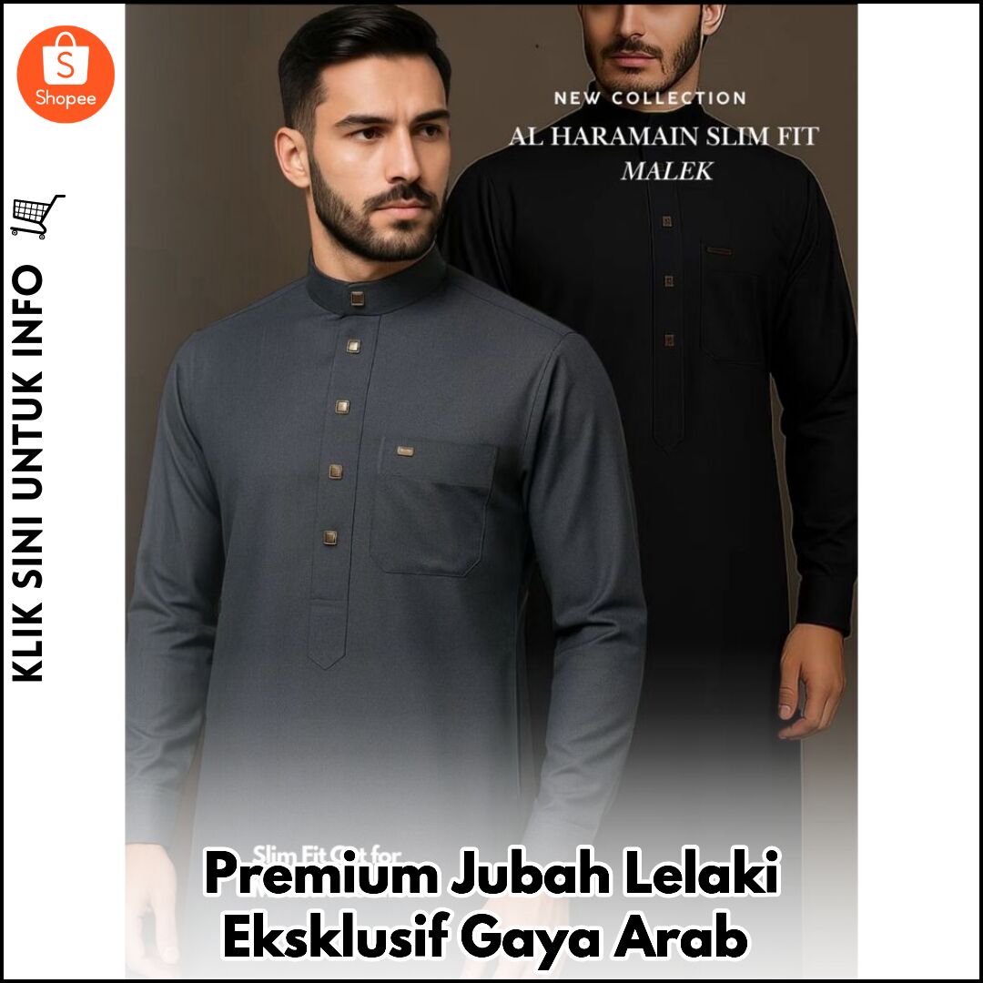 Premium Jubah Lelaki Eksklusif Gaya Arab