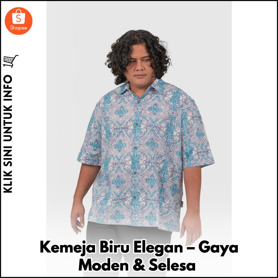 Kemeja Blue Bay Maharaja – Gaya Moden & Anggun