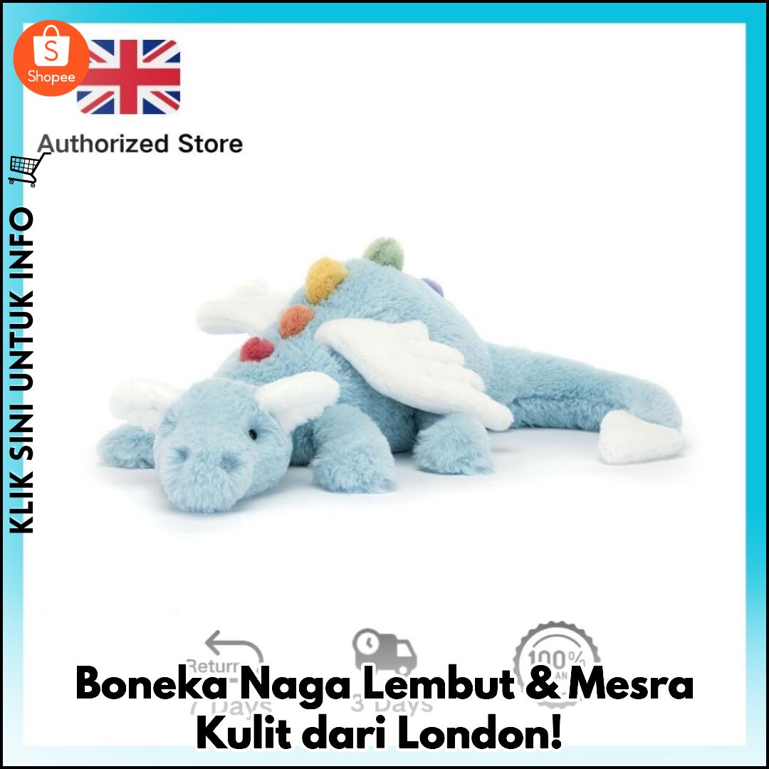 Boneka Naga Lembut & Mesra Kulit dari London!