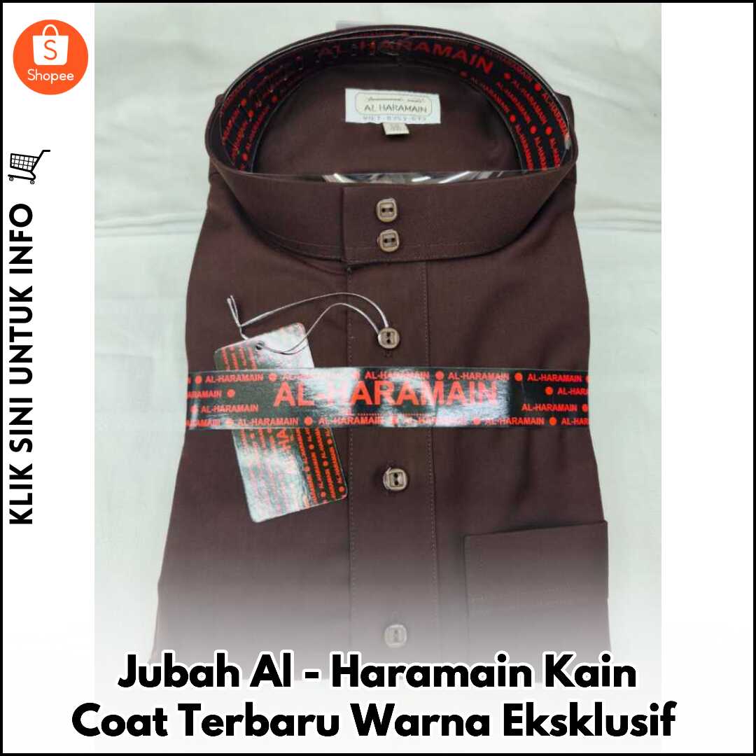 Jubah Al-Haramain Kain Coat Terbaru Warna Eksklusif