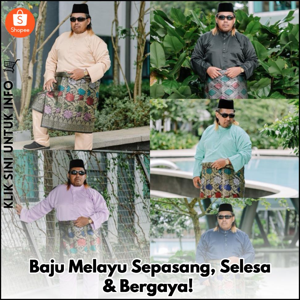 Baju Melayu Sepasang, Selesa & Bergaya!