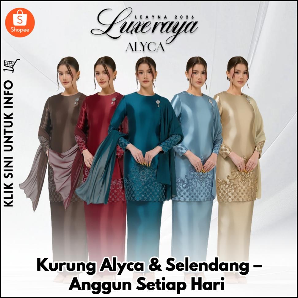 Kurung Alyca & Selendang – Anggun Setiap Hari