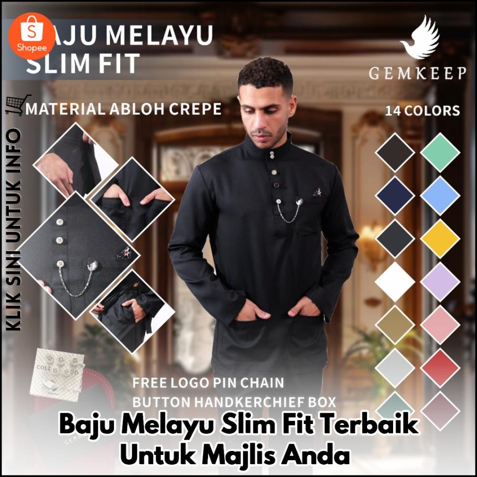 Baju Melayu Slim Fit Terbaik Untuk Majlis Anda