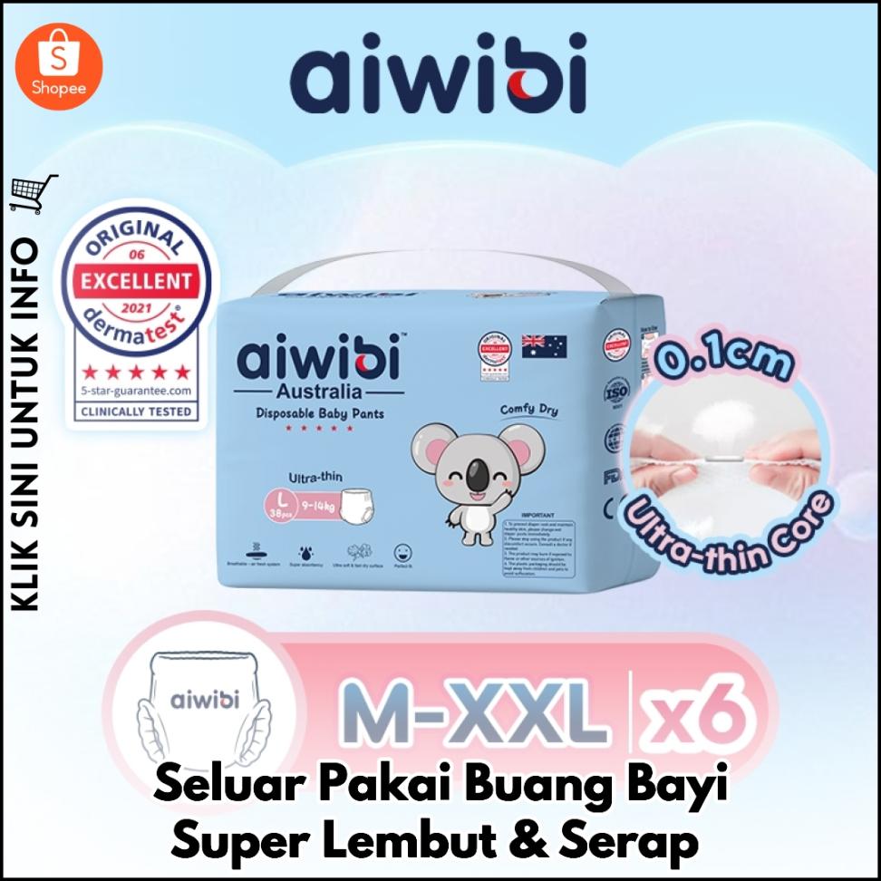 Seluar Pakai Buang Bayi Super Lembut & Serap