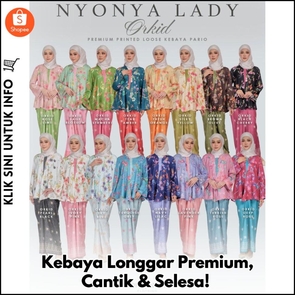 Kebaya Longgar Premium, Cantik & Selesa!