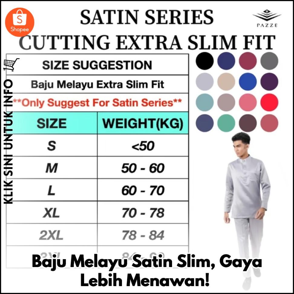 Baju Melayu Satin Slim, Gaya Lebih Menawan!