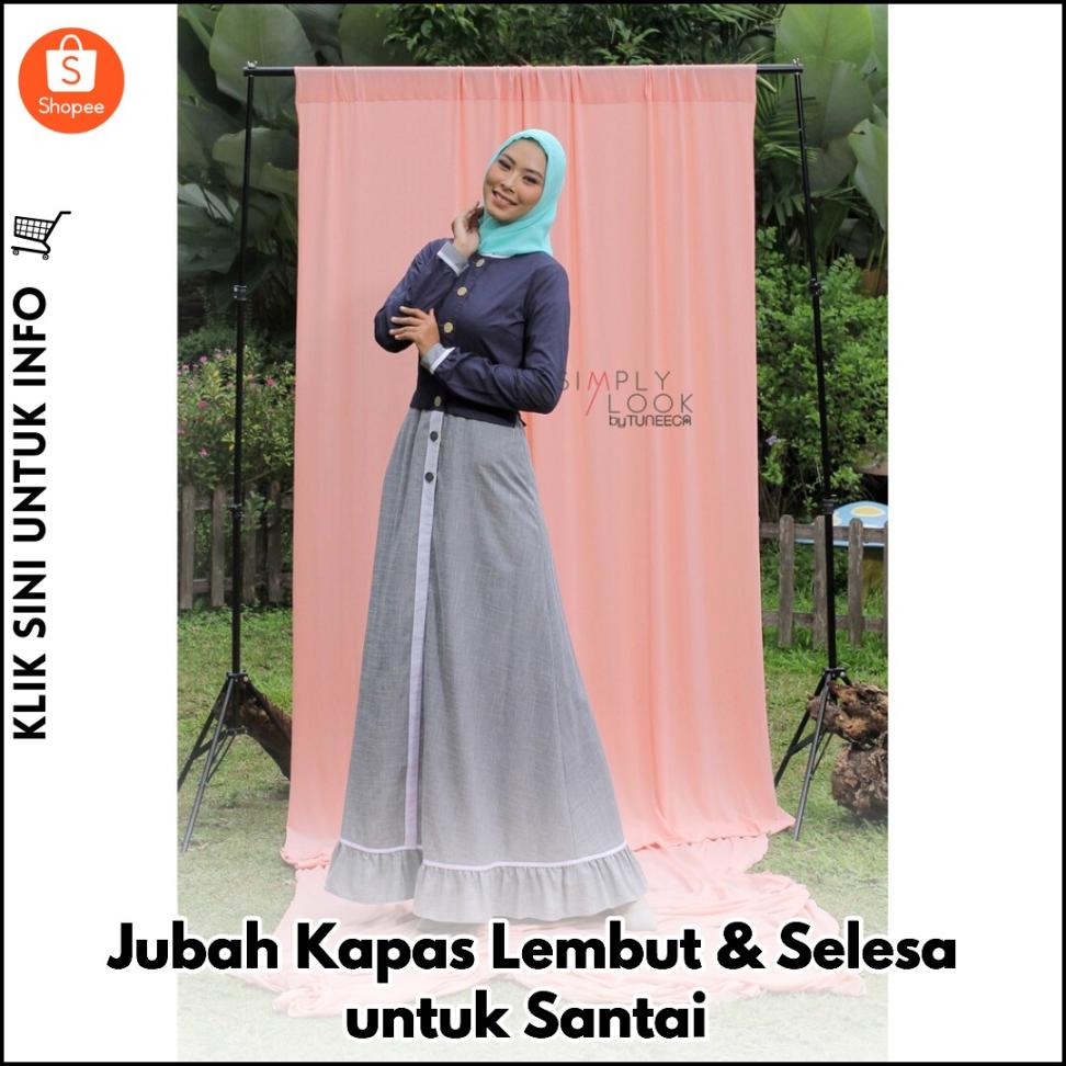 Jubah Kapas Lembut & Selesa untuk Santai