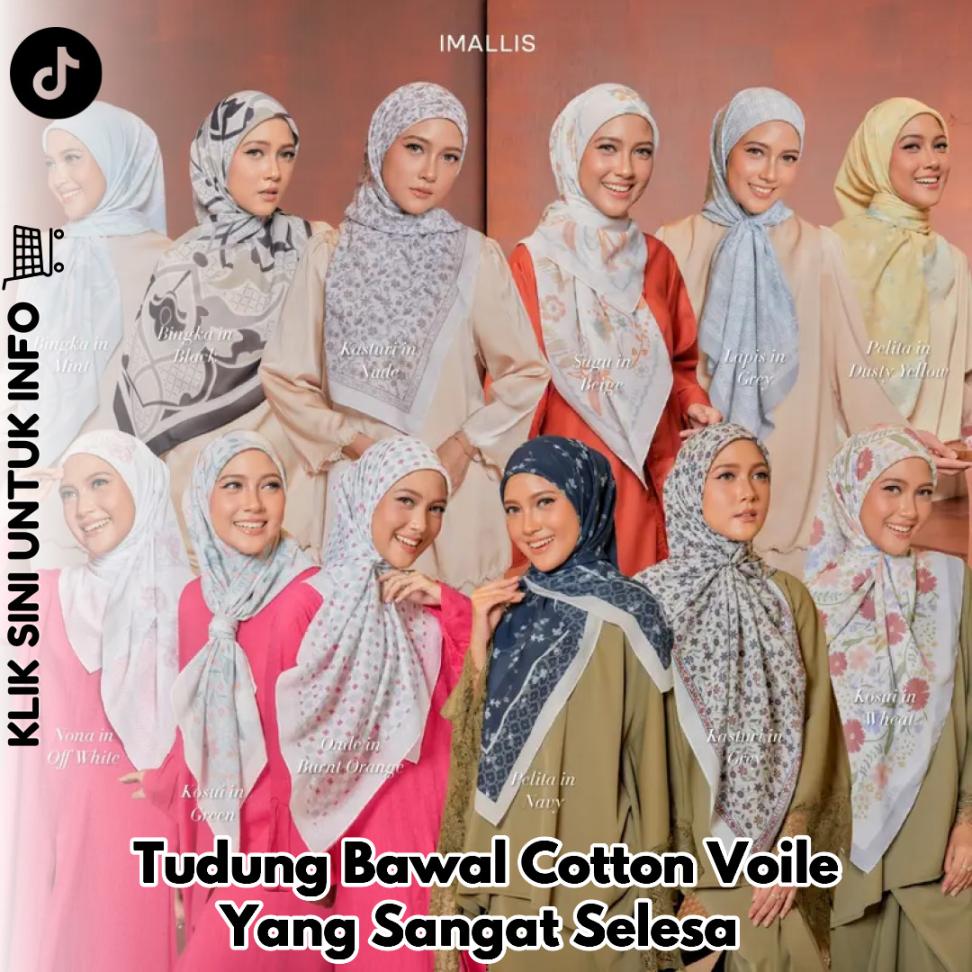 Tudung Bawal Cotton Voile Yang Sangat Selesa