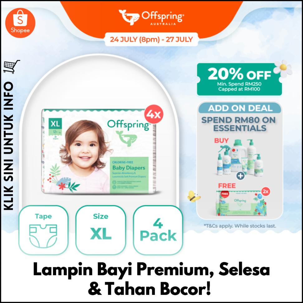 Lampin Bayi Premium, Selesa & Tahan Bocor!