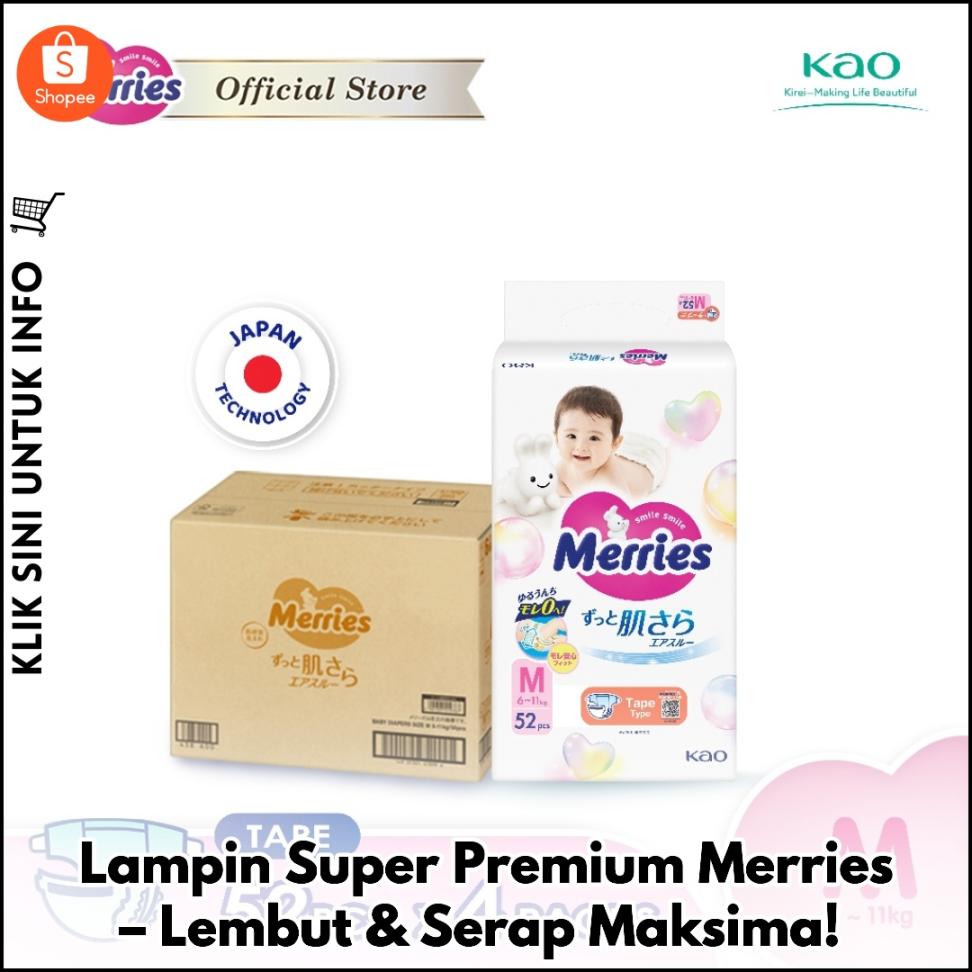 Lampin Super Premium Merries – Lembut & Serap Maksima!