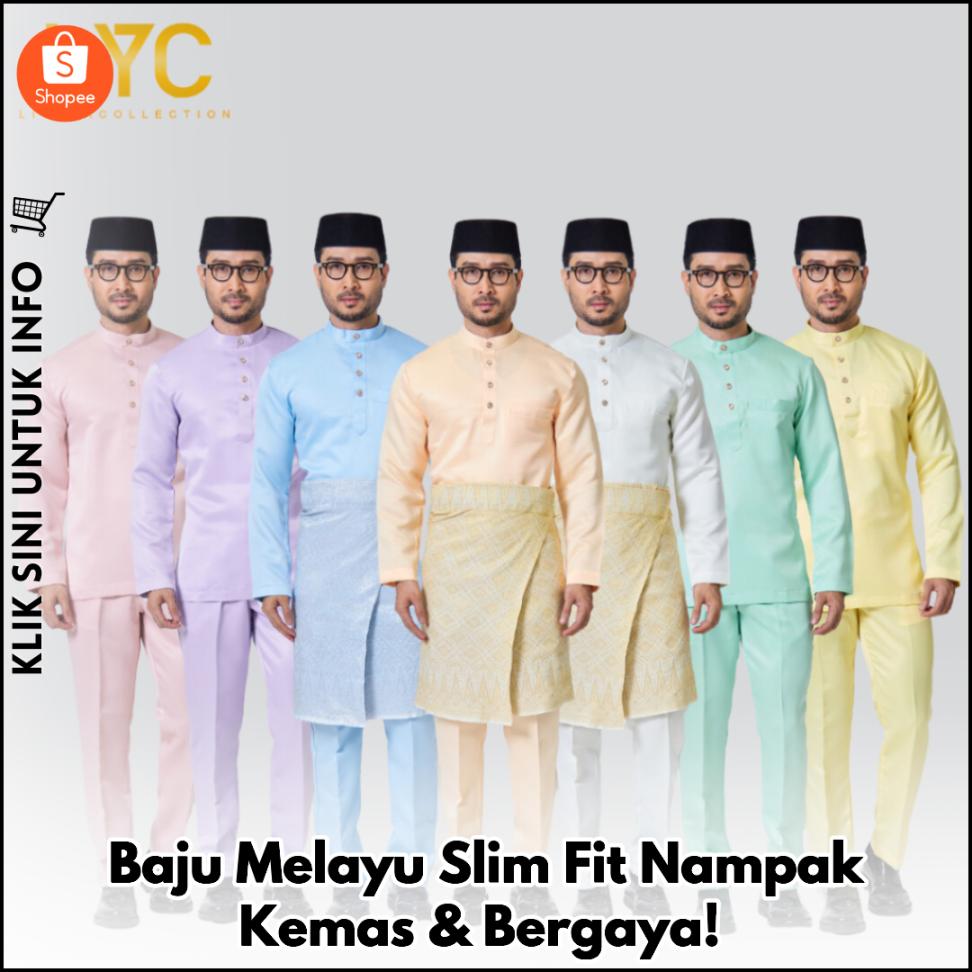 Baju Melayu Slim Fit Nampak Kemas & Bergaya!