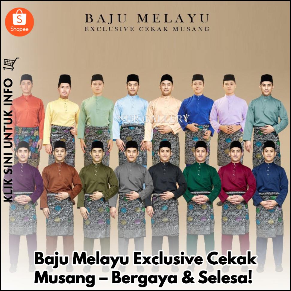 Baju Melayu Exclusive Cekak Musang – Bergaya & Selesa!