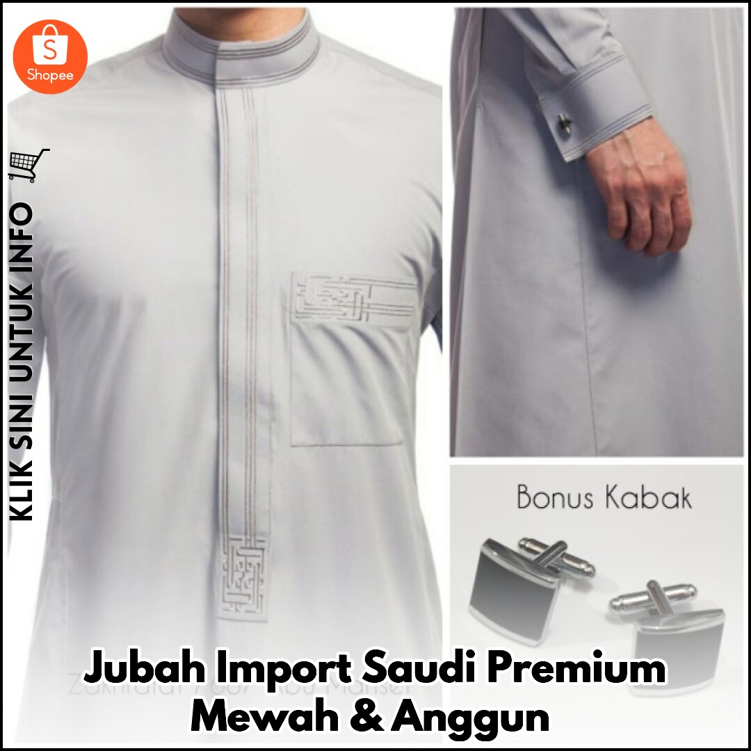 Jubah Import Saudi Premium Mewah & Anggun