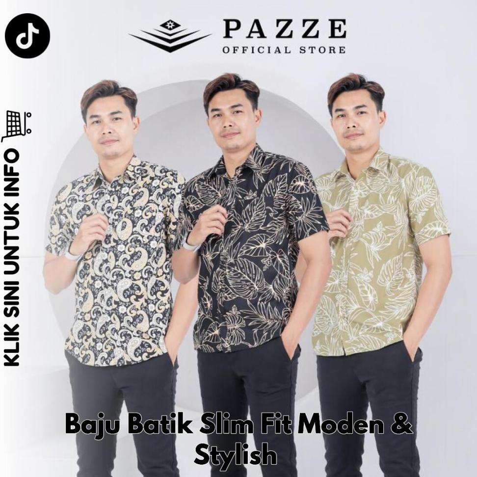 Baju Batik Slim Fit Moden & Stylish