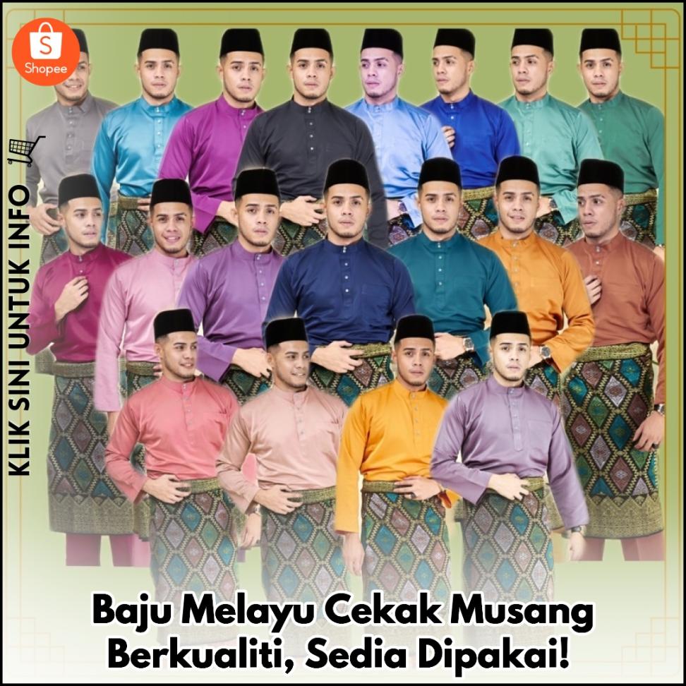 Baju Melayu Cekak Musang Berkualiti, Sedia Dipakai!
