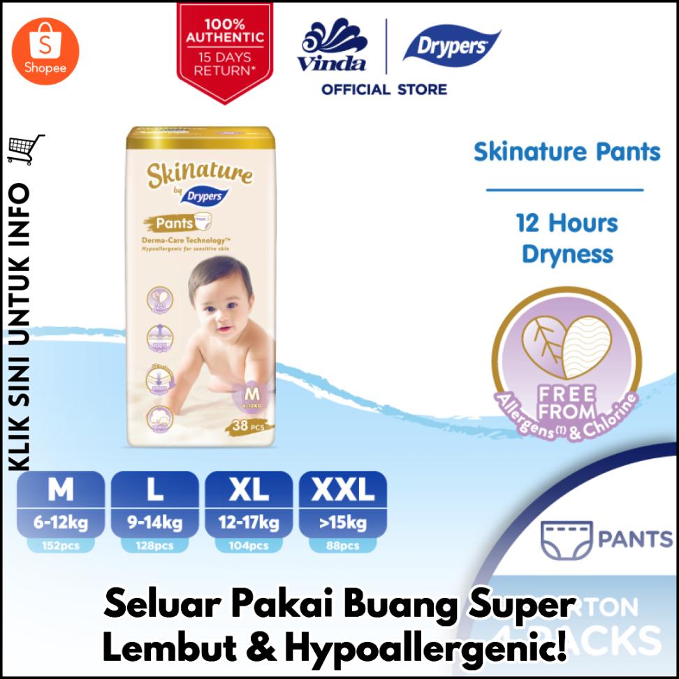 Seluar Pakai Buang Super Lembut & Hypoallergenic!