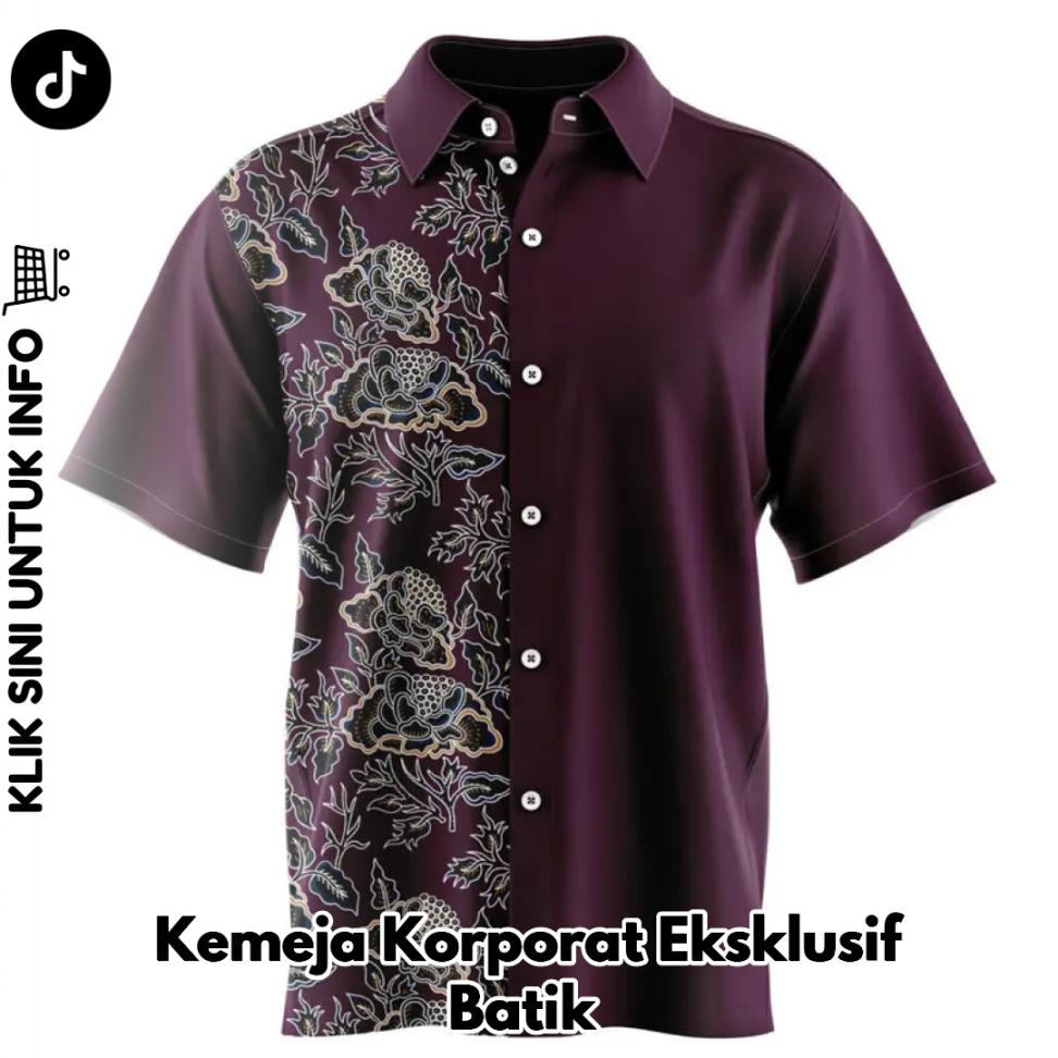 Kemeja Korporat Eksklusif Batik
