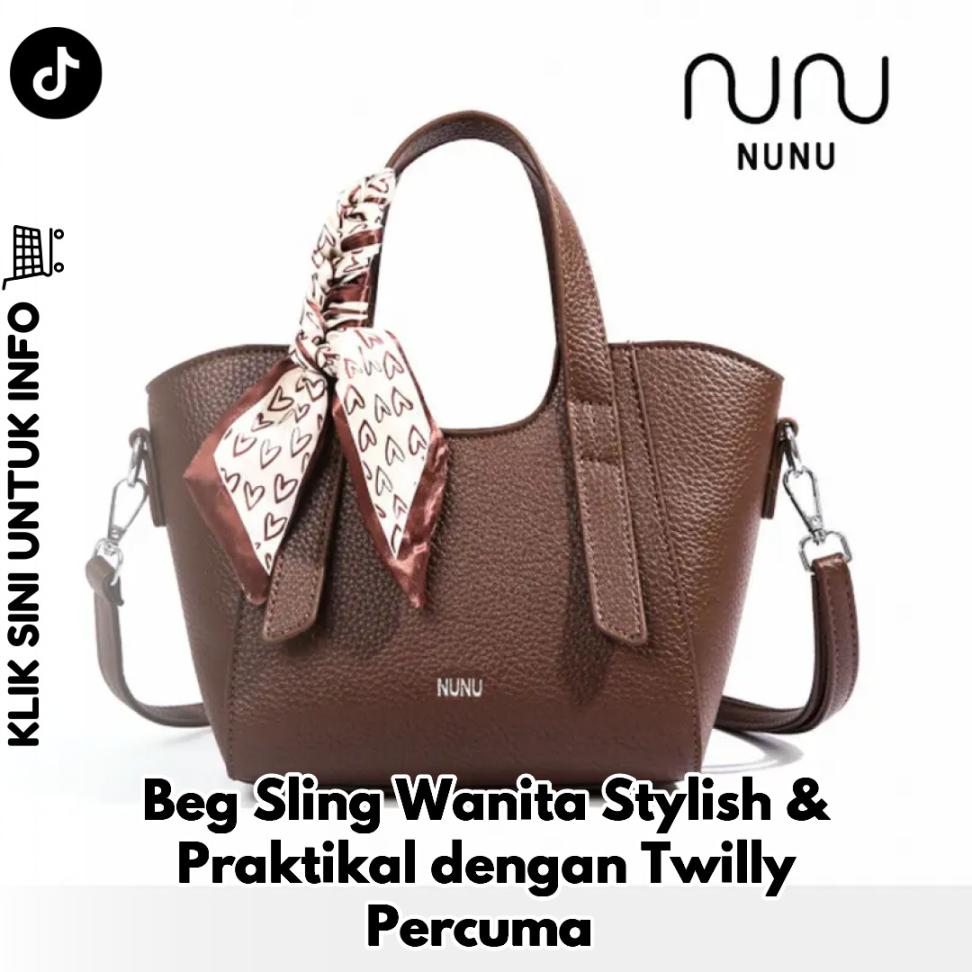 Beg Sling Wanita Stylish & Praktikal dengan Twilly Percuma
