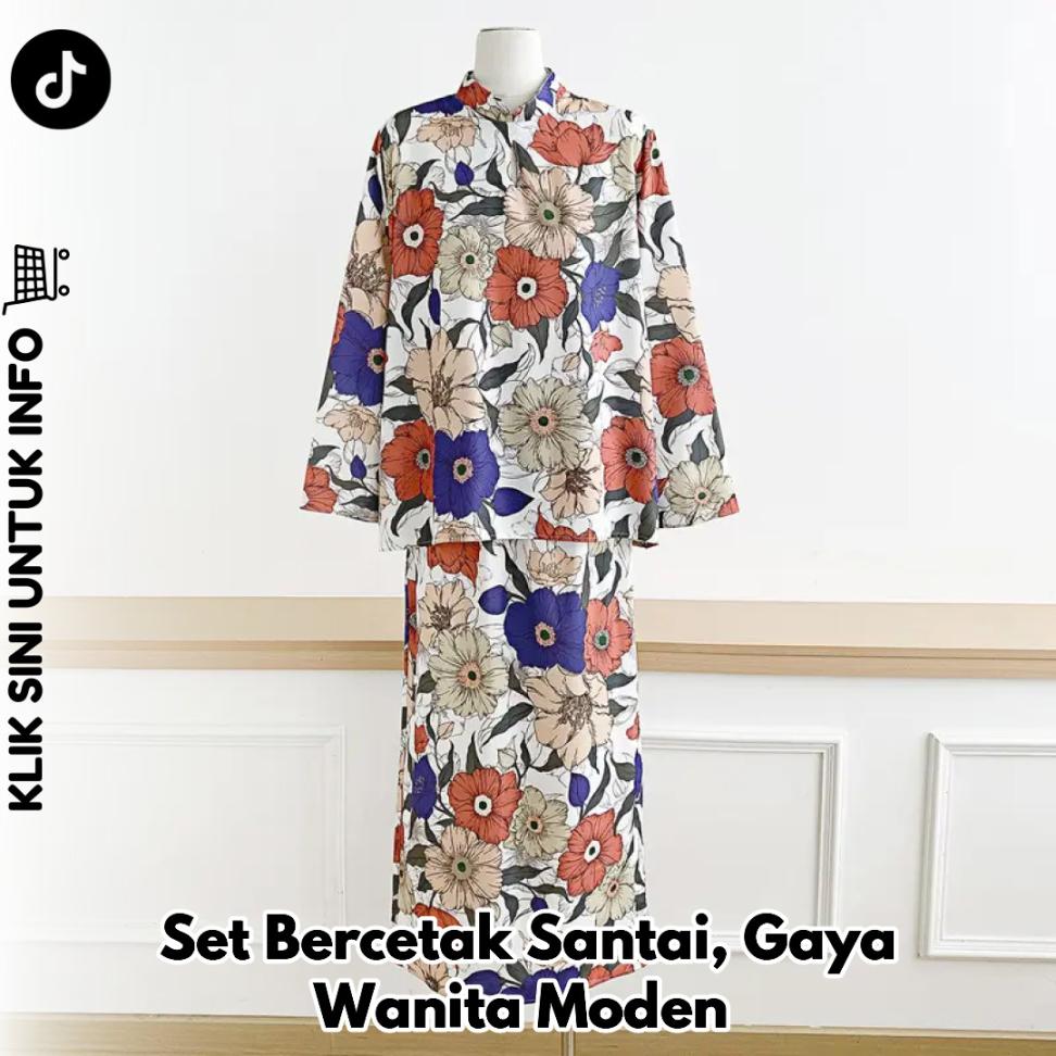 Set Bercetak Santai, Gaya Wanita Moden