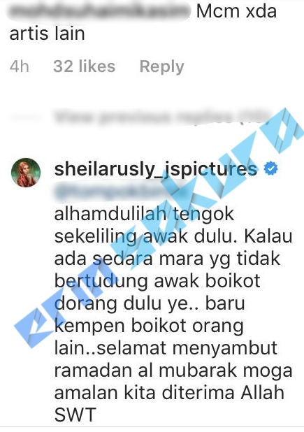 “Mana Tahu Skarf Tu Nanti Panjang Ke Belakang”-Pesanan Deep Sheila Rusly Pada..