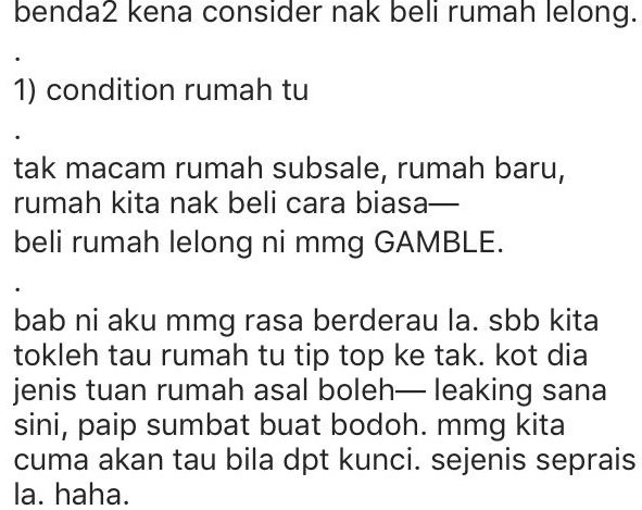 Jimat Bayar Bulanan Rumah, Fynn Jamal Kongsi Pengalaman Beli Rumah Lelong